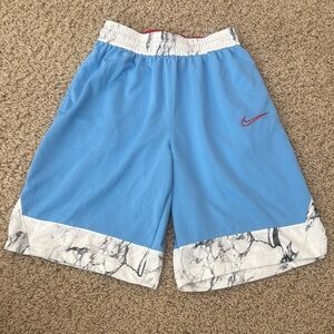 Nike Blue and White Athletic Shorts